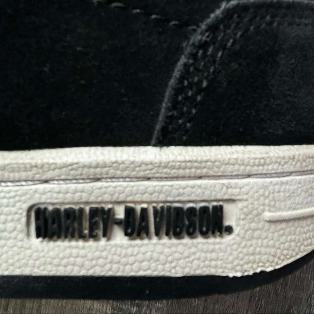 Harley Davidson Suede Steel Toe Shoes, EUC - Picture 13 of 16